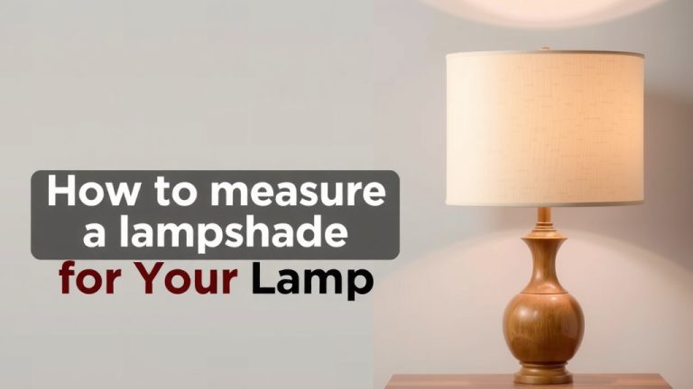 How to Measure a Lampshade for Your Lamp