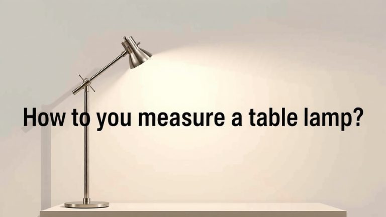 How to Measure a Table Lamp Correctly