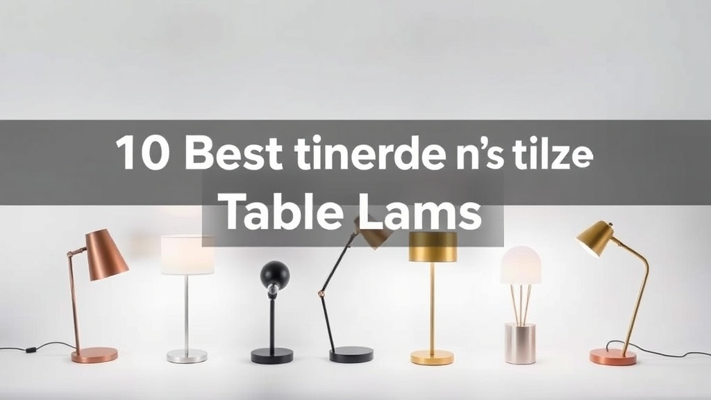 10 Best Contemporary Table Lamps [2026]