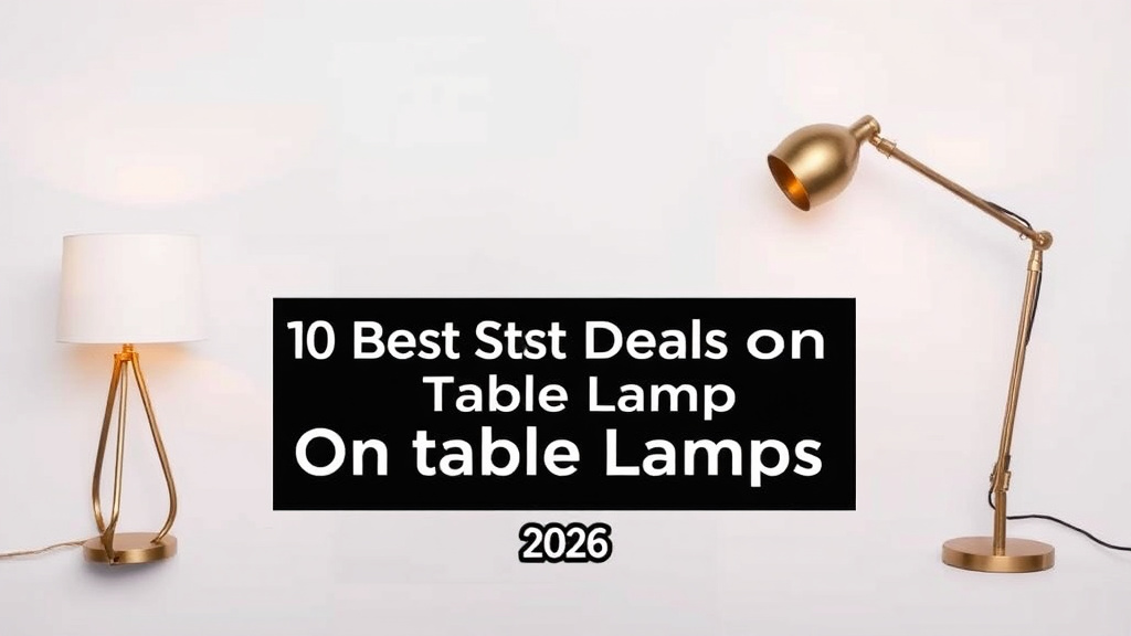 10 Best Deals On Table Lamps [2026]