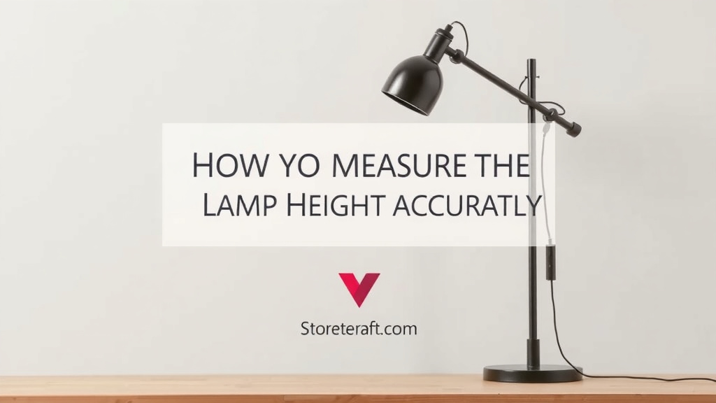 How to Measure Table Lamp Height Accurately