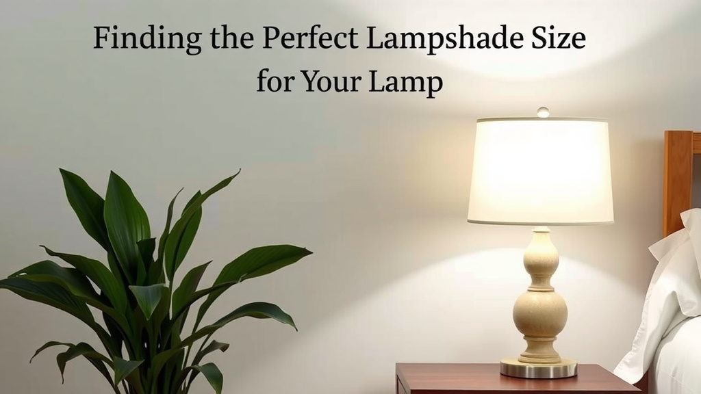 Finding the Perfect Lampshade Size for Your Lamp