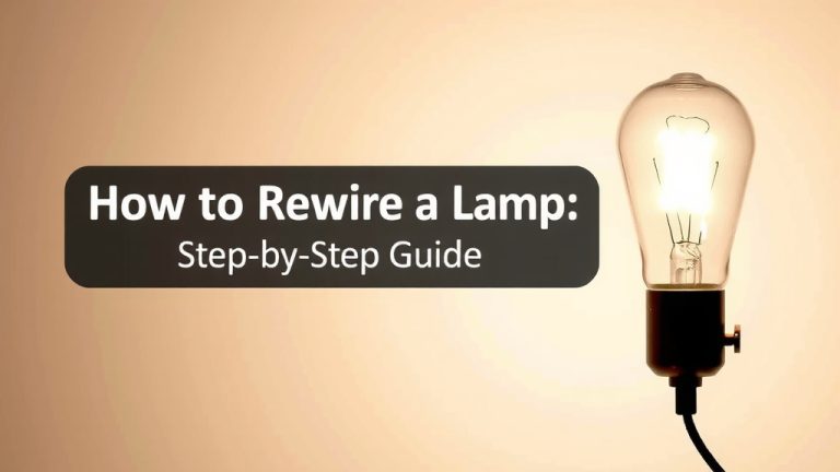 How to Rewire a Lamp: A Step-by-Step Guide
