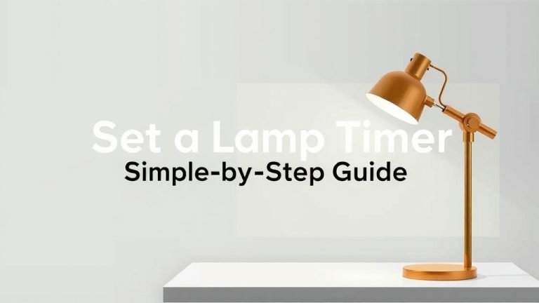Set a Lamp Timer: Simple Step-by-Step Guide