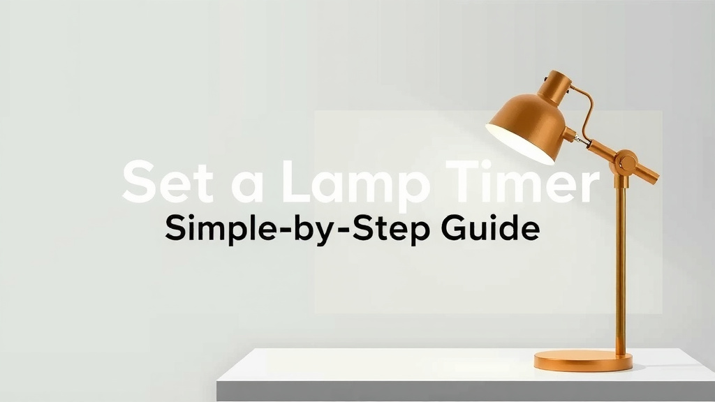 Set a Lamp Timer: Simple Step-by-Step Guide