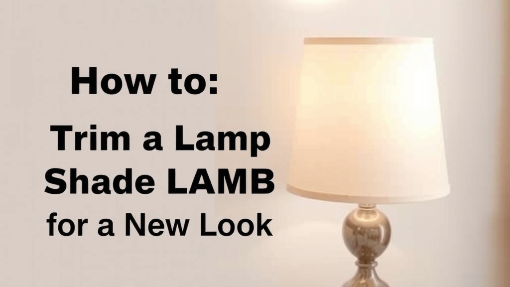 How to Trim a Lamp Shade for a New Look