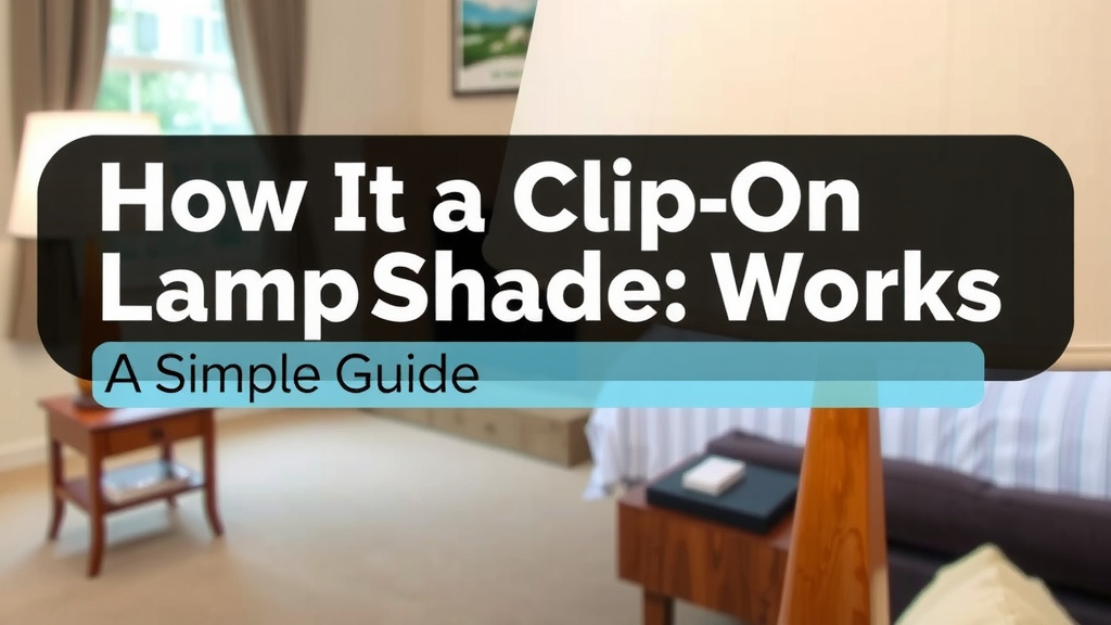 Understanding the Clip-On Lamp Shade Mechanism