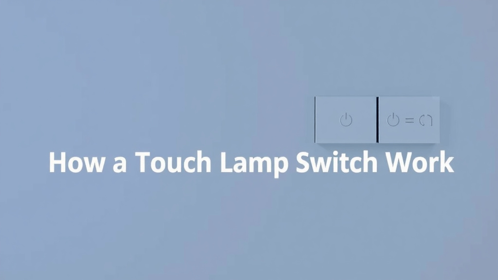 How a Touch Lamp Switch Works: Simple Explanation