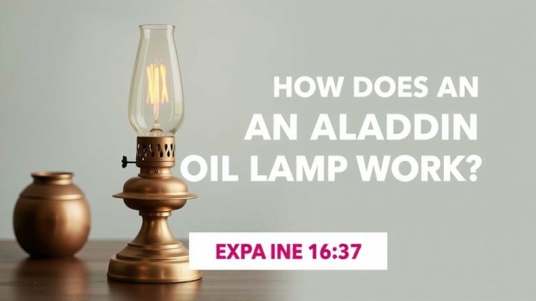 How Does an Aladdin Oil Lamp Work Explained