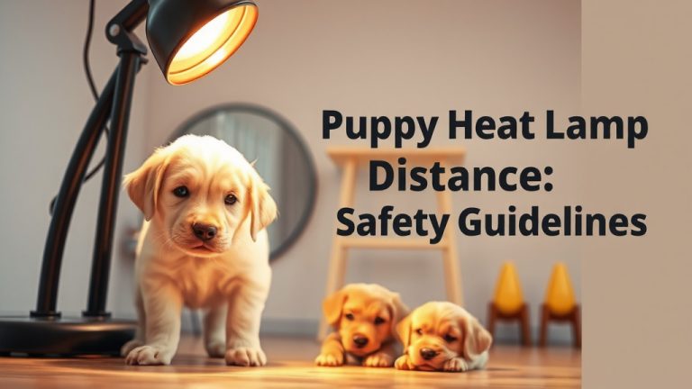 Puppy Heat Lamp Distance: Safety Guidelines