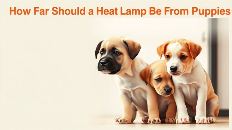 How Far Should a Heat Lamp Be From Puppies