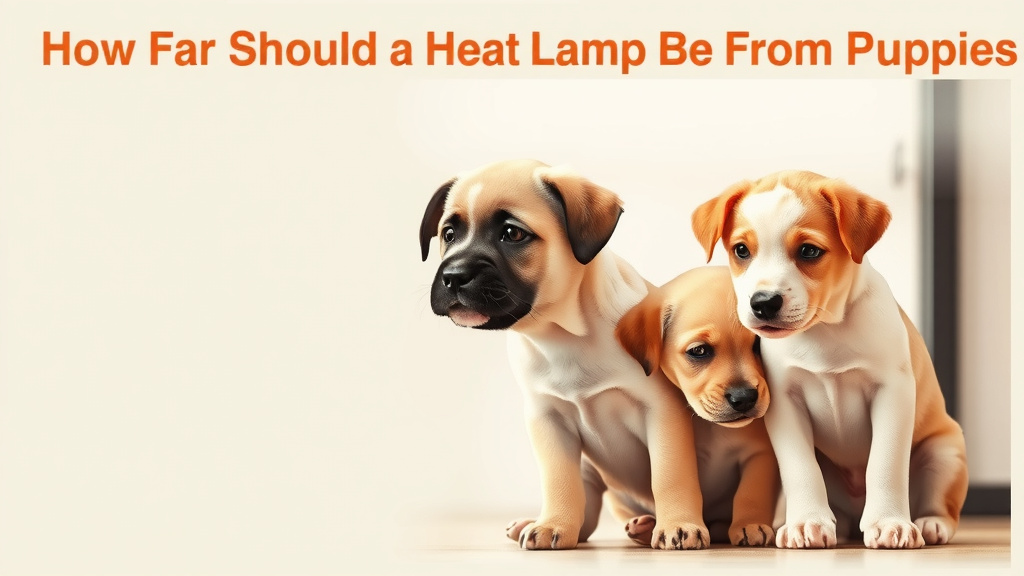 How Far Should a Heat Lamp Be From Puppies