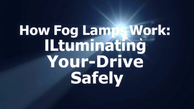 How Fog Lamps Work: Illuminating Your Drive Safely