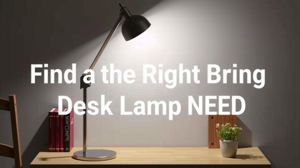 Finding the Right Brightness for Your Desk Lamp